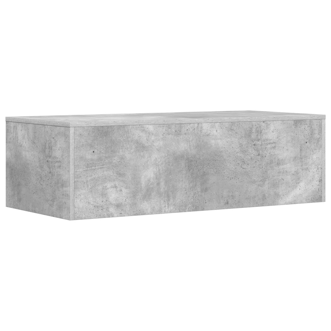 Væghængt skrivebord Beton Grå 100 x 45 x 30 cm Konstrueret træ
