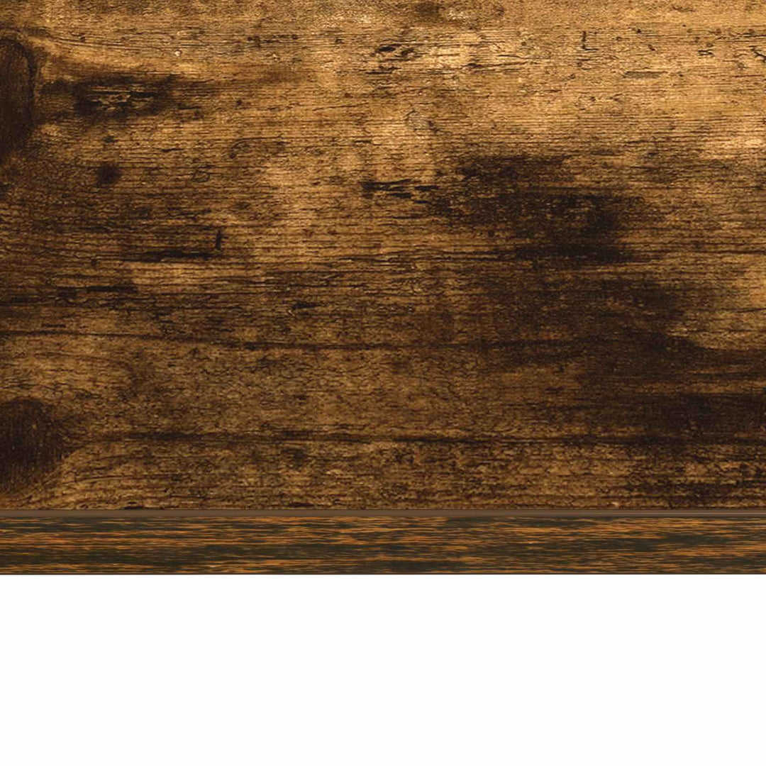 Væghængt skrivebord Røget eg Konstrueret træ 100 x 45 x 30 cm