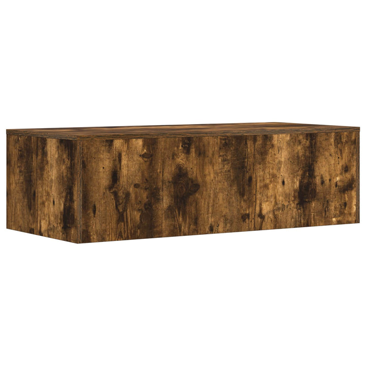 Væghængt skrivebord Røget eg 100 x 45 x 30 cm Konstrueret træ