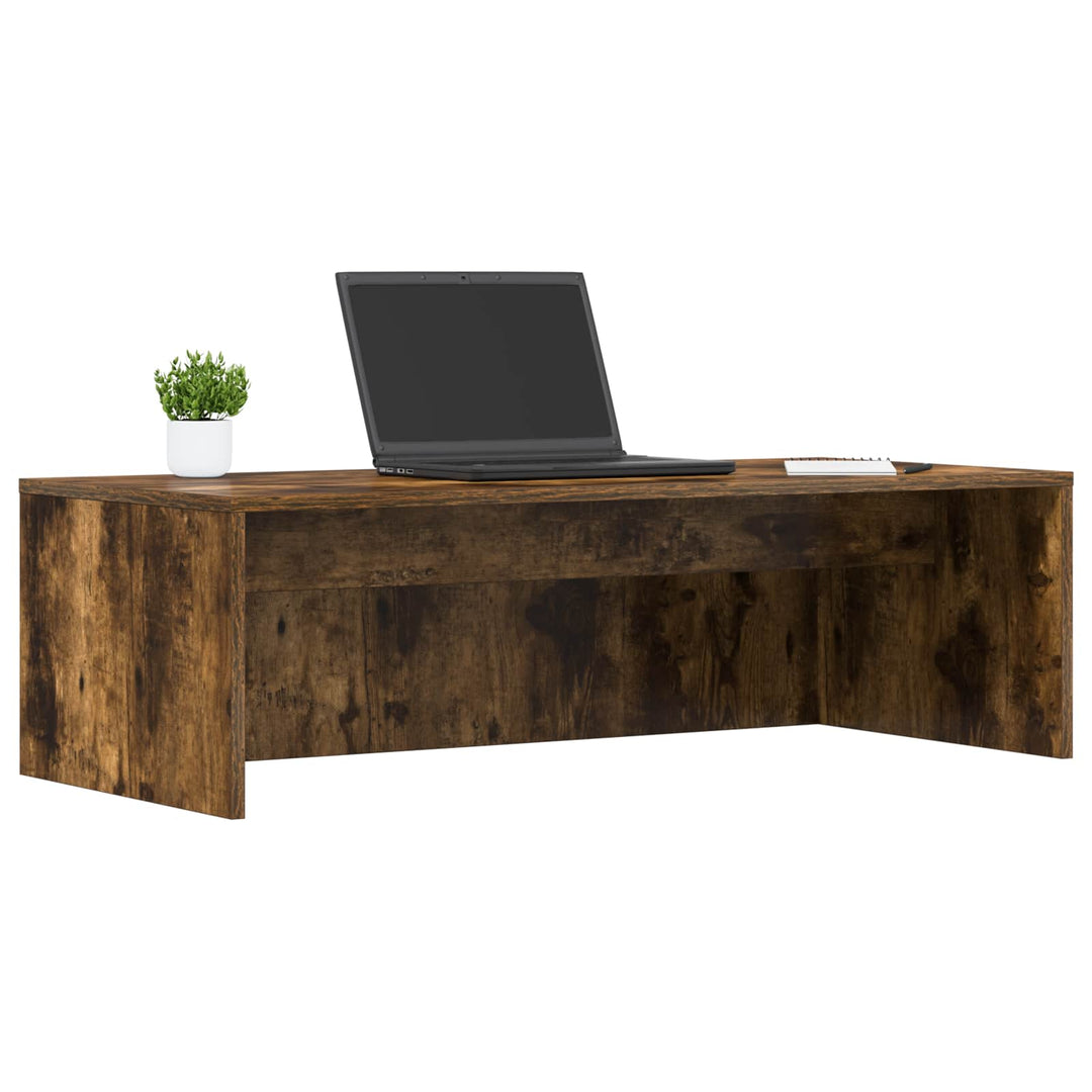 Væghængt skrivebord Røget eg Konstrueret træ 100 x 45 x 30 cm