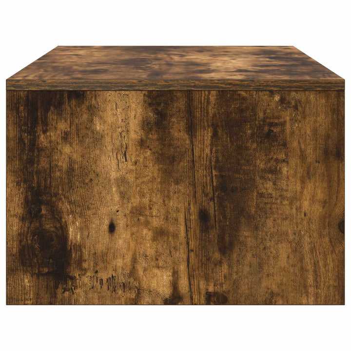Væghængt skrivebord Røget eg Konstrueret træ 100 x 45 x 30 cm