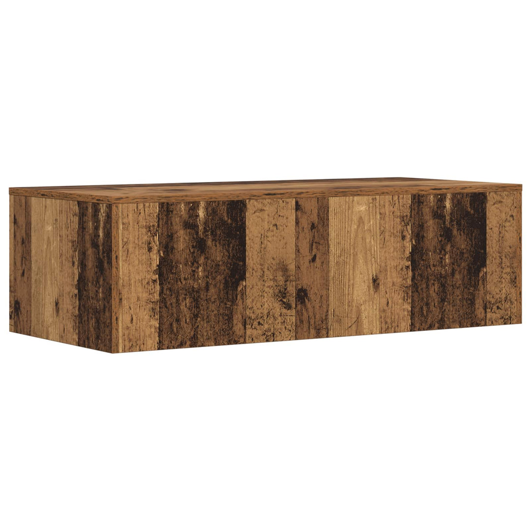 Væghængt skrivebord Vægmonteret Gammelt træ 100 x 45 x 30 cm