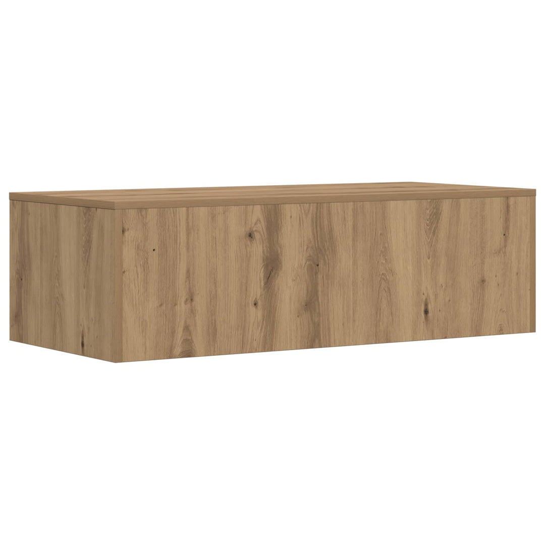Væghængt skrivebord Vægmonteret Artisan Egetræ 100 x 45 x 30 cm