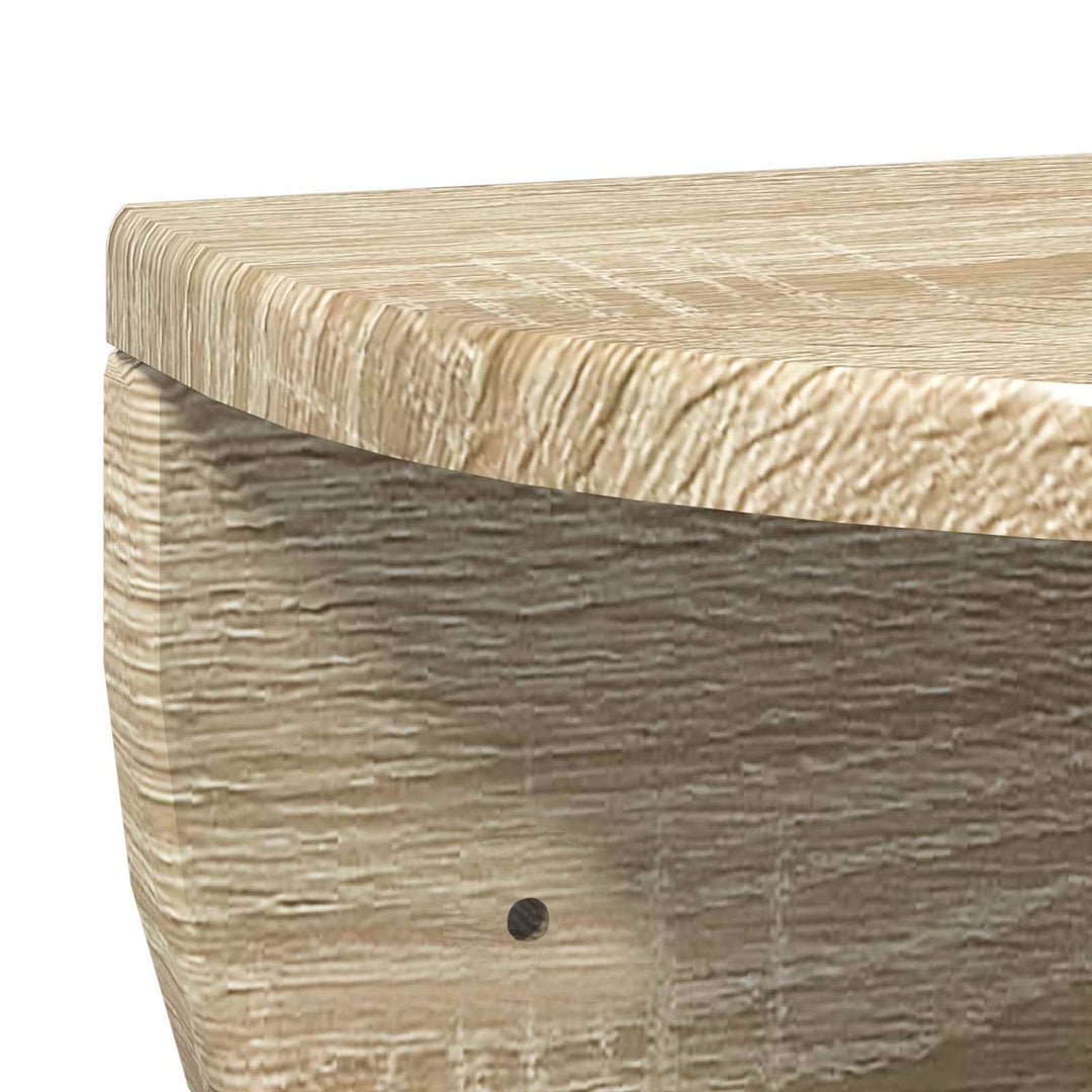 Væghylde 2 stk. Sonoma eg 38 x 19 x 19 cm Konstrueret træ