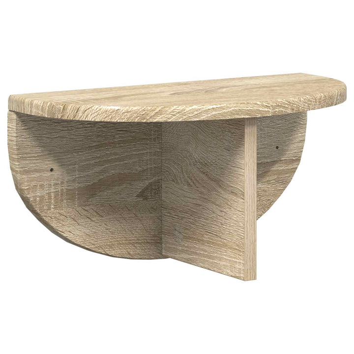 Væghylde 2 pcs Sonoma eg 38 x 19 x 19 cm Konstrueret træ