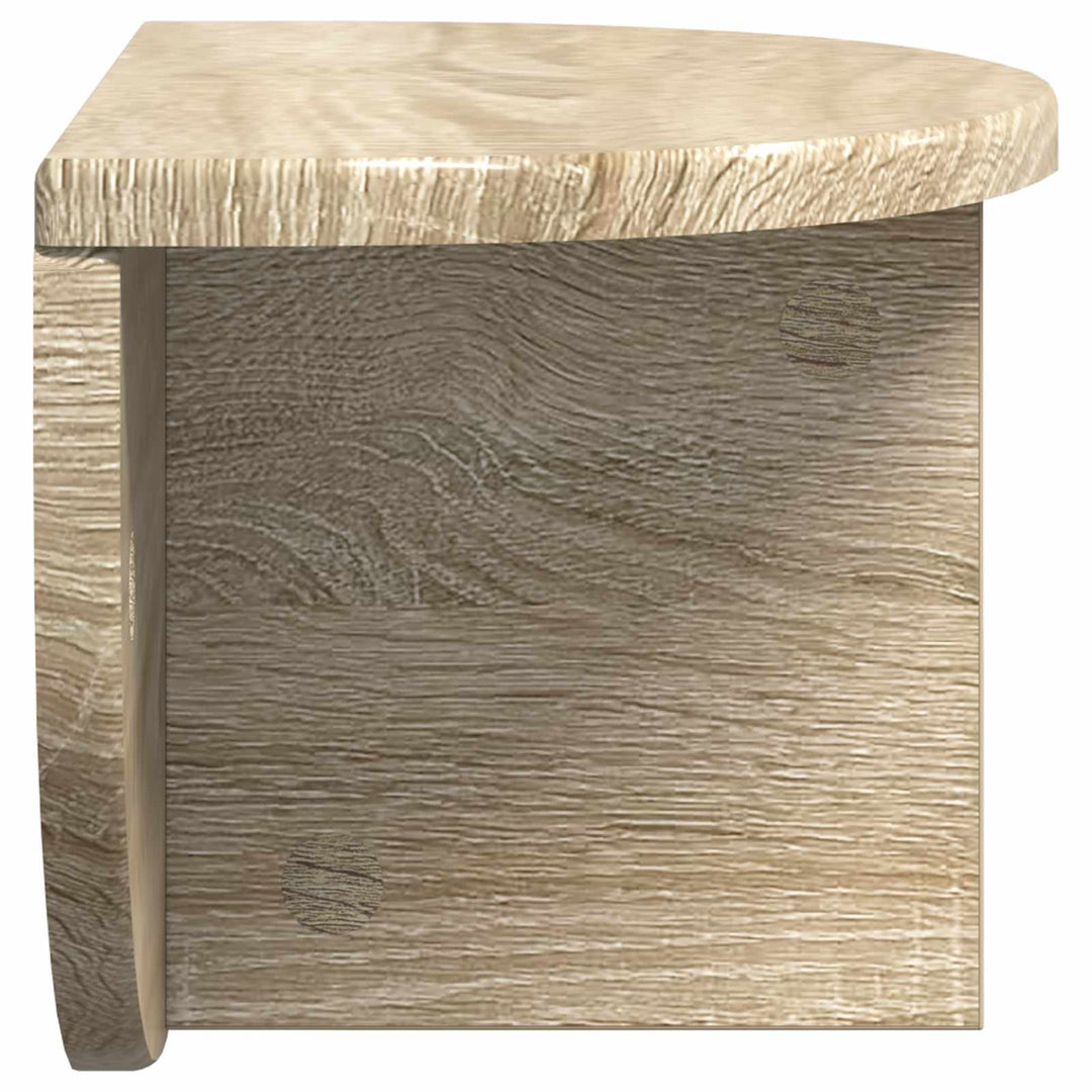 Væghylde 2 stk. Sonoma eg 38 x 19 x 19 cm Konstrueret træ