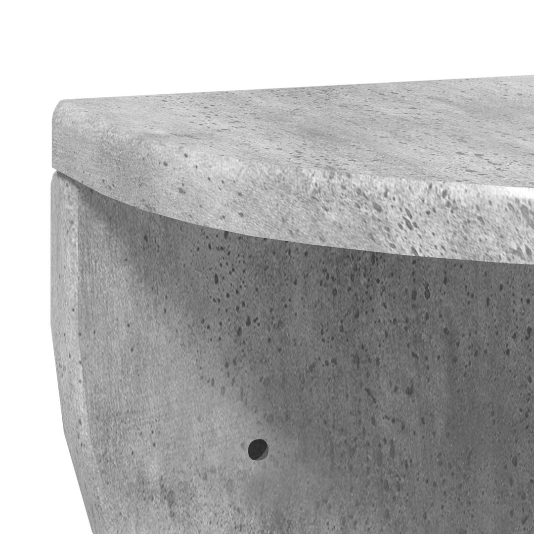 Væghylde Vægmonteret Beton Grå 38 x 19 x 19 cm Konstrueret træ