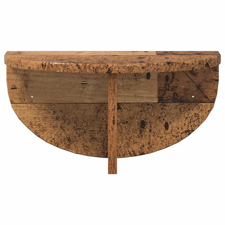 Væghylde 2 stk. Gammelt træ 38 x 19 x 19 cm Konstrueret træ