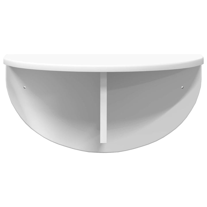 Væghylde Vægmonteret 2 pcs Hvid 48 x 24 x 24 cm Konstrueret træ
