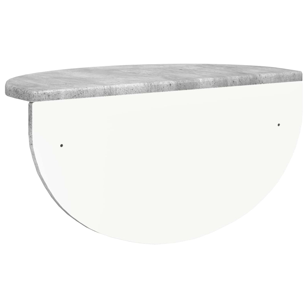 Væghylde Vægmonteret Beton Grå 48 x 24 x 24 cm Konstrueret træ