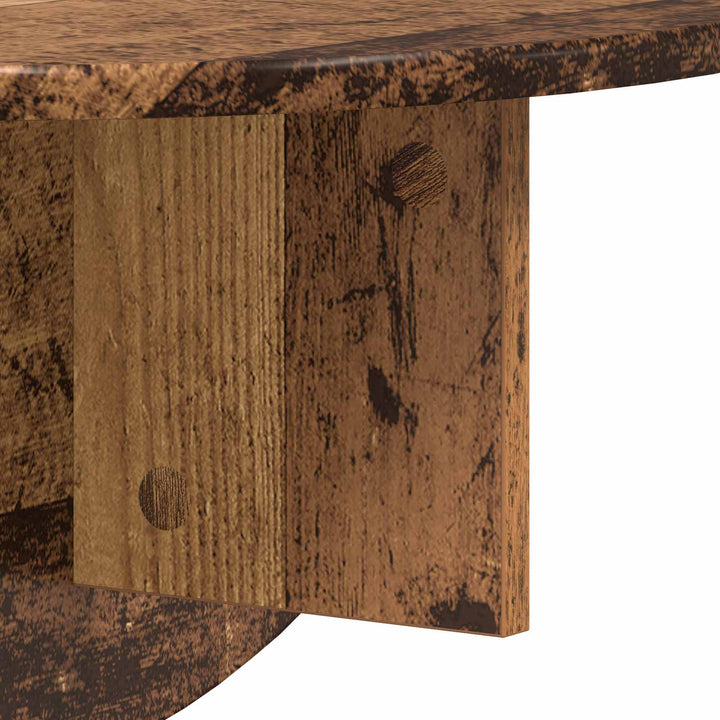 Væghylde Vægmonteret Gammelt træ 48 x 24 x 24 cm
