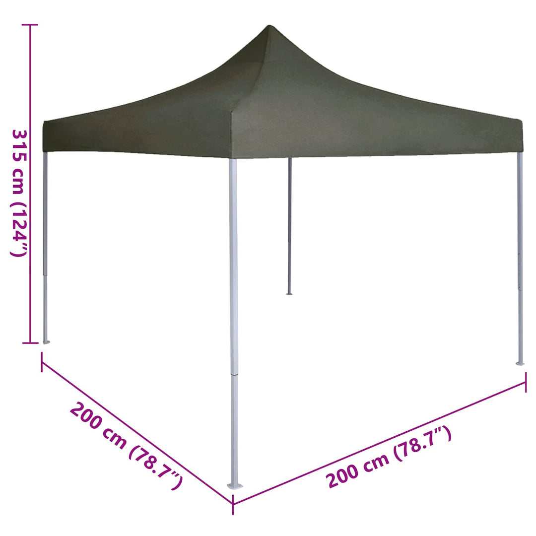 Party Tent Antracit 200 x 200 x 315 cm Oxford stof