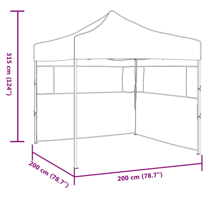 Party Tent Blå 200 x 200 x 315 cm Oxford stof