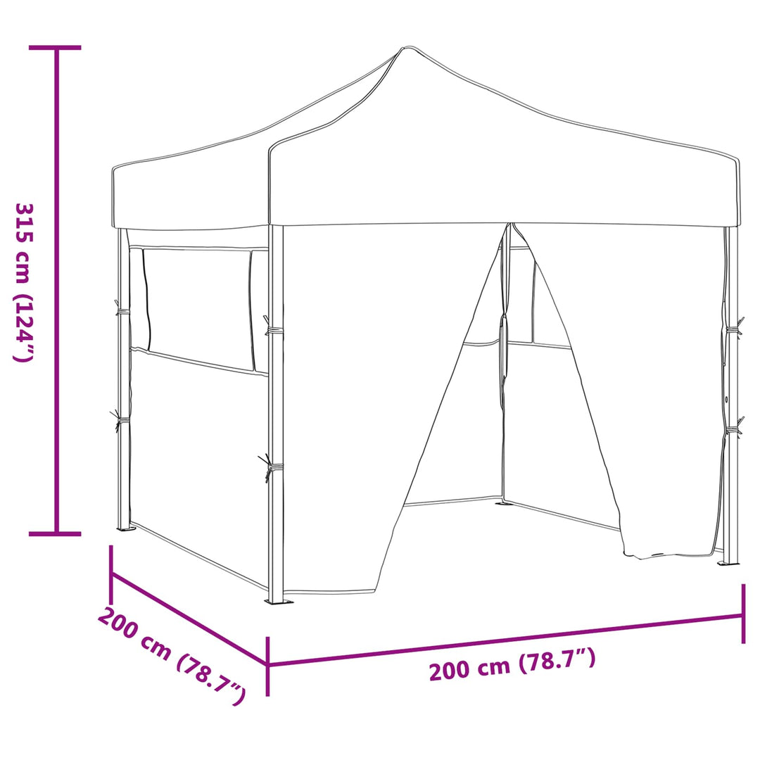 Party Tent Blå 200 x 200 x 315 cm Oxford stof