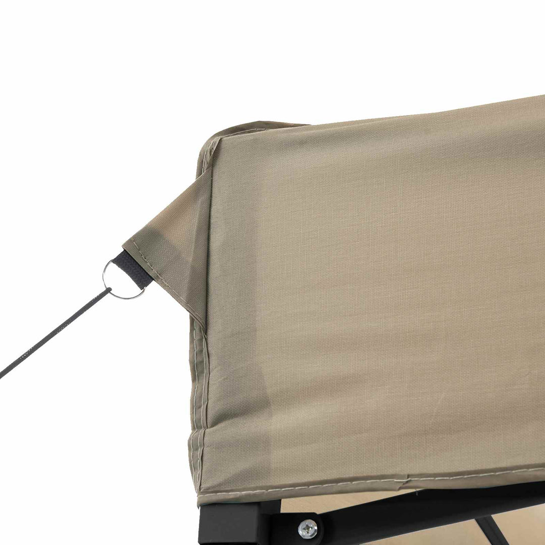 Party Tent 200 x 200 x 306 cm Gråbrun Oxford stof
