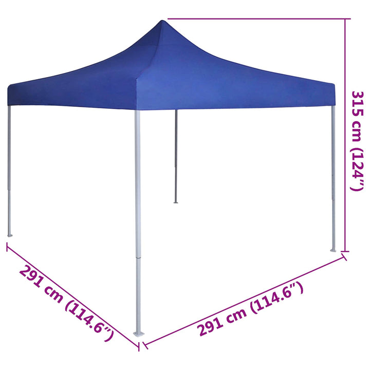 Party Tent Blå 291 x 291 x 315 cm Oxford stof