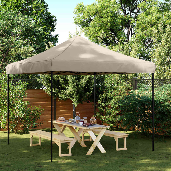 Party Tent 292 x 292 x 315 cm Gråbrun Oxford stof