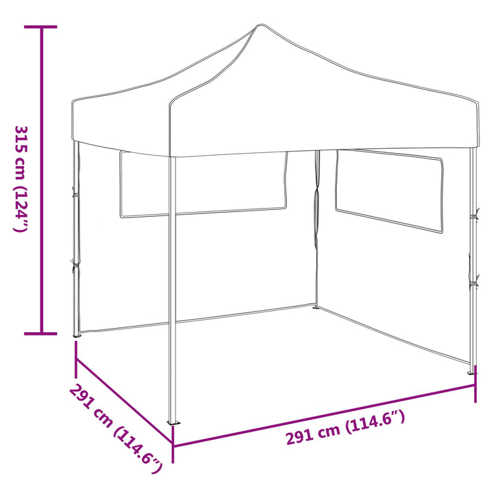 Party Tent Grøn 292 x 292 x 315 cm Oxford stof