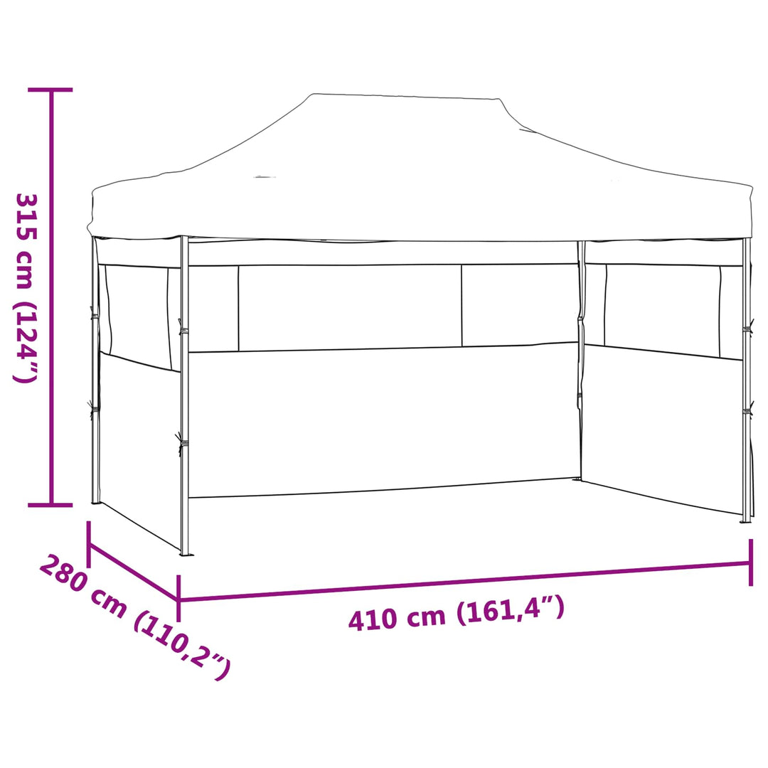 Party Tent Creme 280 x 410 x 315 cm Oxford stof