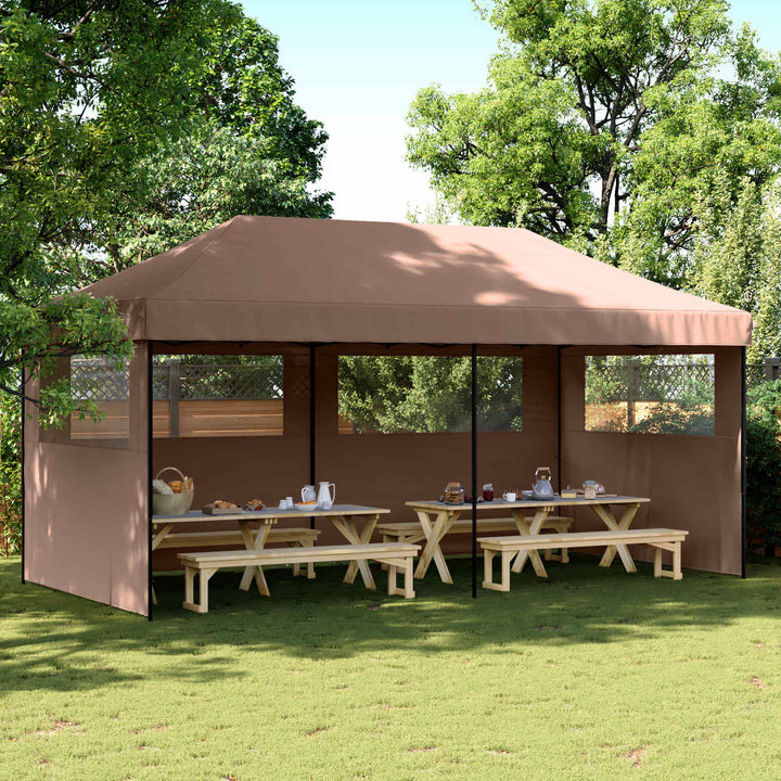 Party Tent Brun 292 x 580 x 315 cm Oxford stof