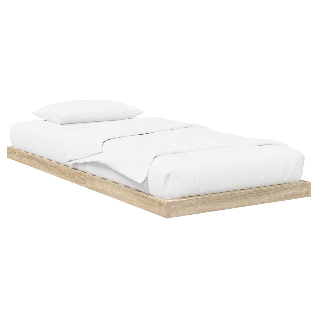 Gulv seng ramme Sonoma 75 x 190 cm Konstrueret træ