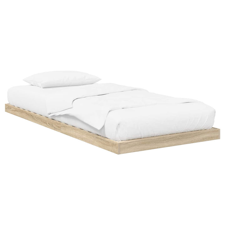 Gulv seng ramme Sonoma 75 x 190 cm Konstrueret træ