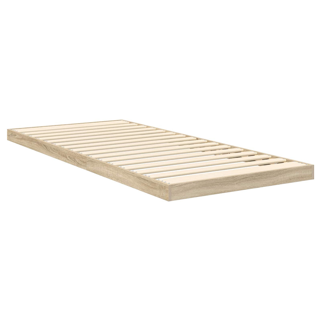 Gulv seng ramme Sonoma 75 x 190 cm Konstrueret træ