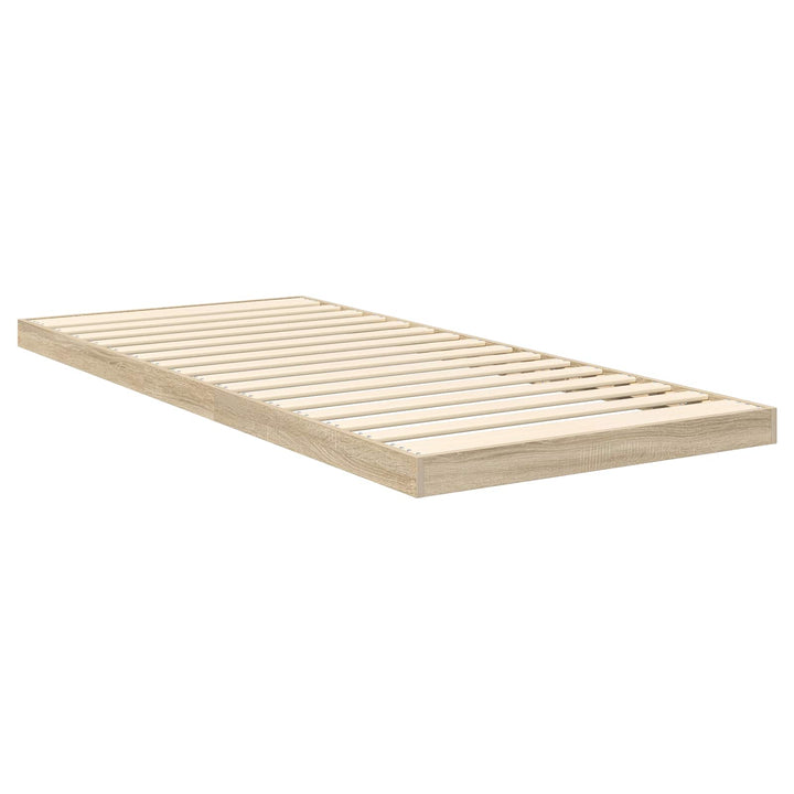 Gulv seng ramme Sonoma 75 x 190 cm Konstrueret træ