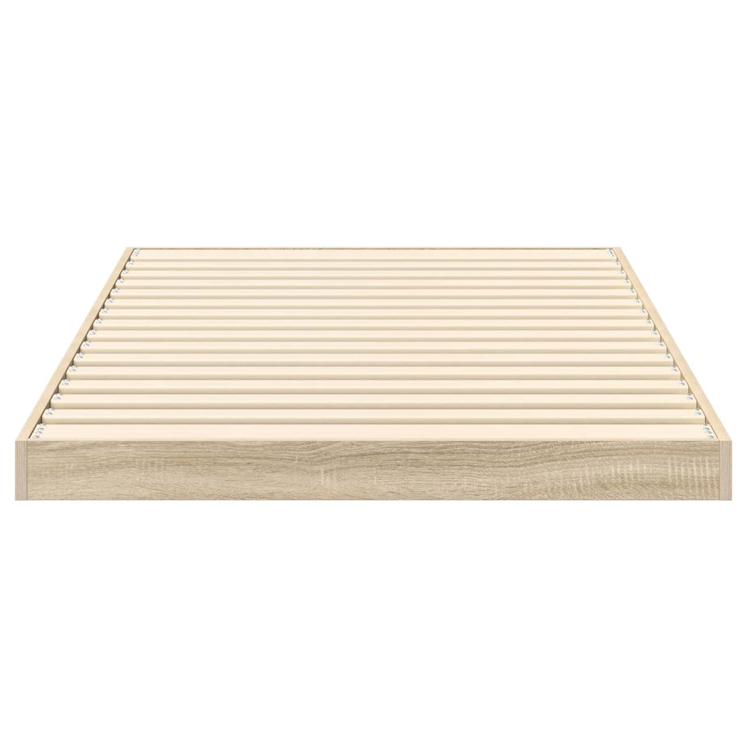 Gulv seng ramme Sonoma 75 x 190 cm Konstrueret træ