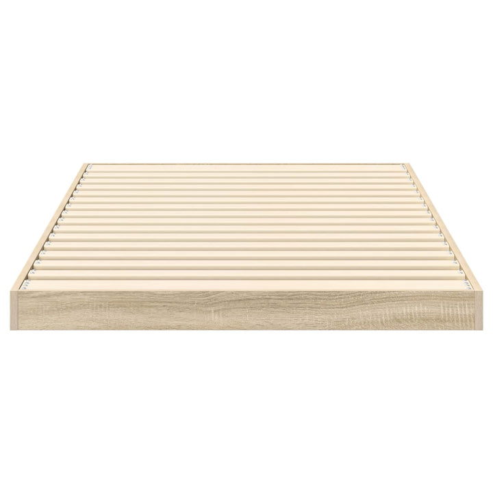 Gulv seng ramme Sonoma 75 x 190 cm Konstrueret træ