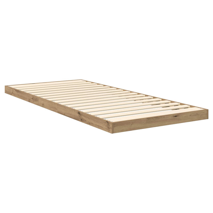 Gulv seng ramme Artisan Egetræ 90 x 190 cm Konstrueret træ