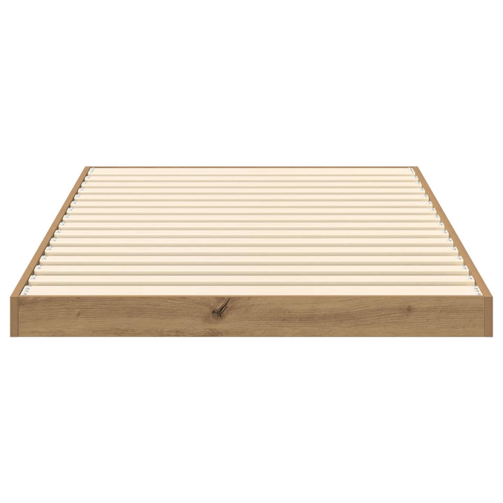 Gulv seng ramme Artisan Egetræ 90 x 190 cm Konstrueret træ