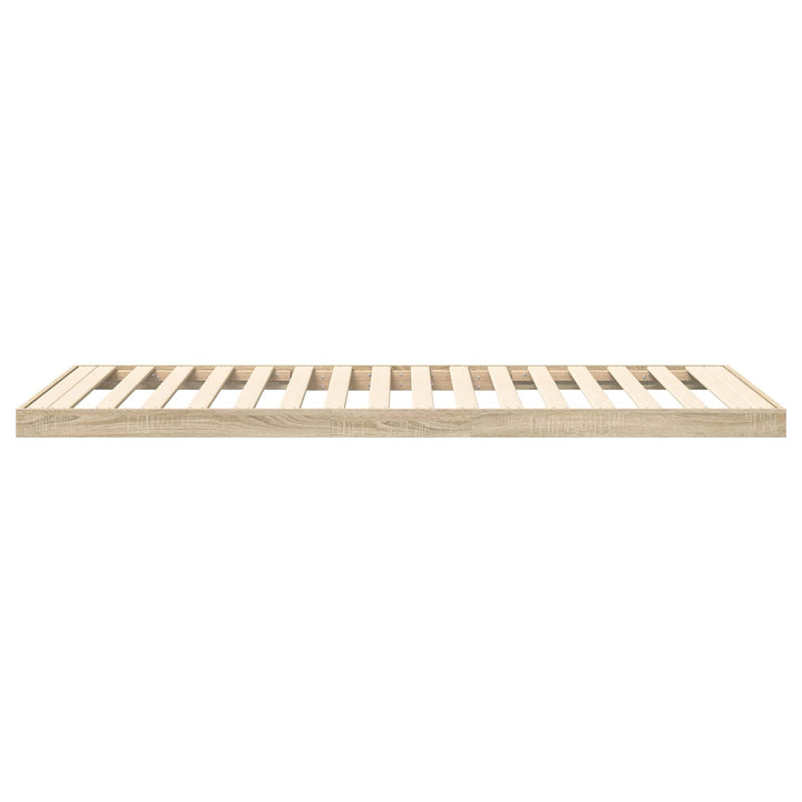 Gulv seng ramme Sonoma eg 90 x 200 cm Konstrueret træ