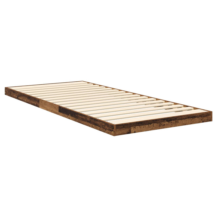 Gulv seng ramme Gammelt træ 100 x 200 cm Konstrueret træ