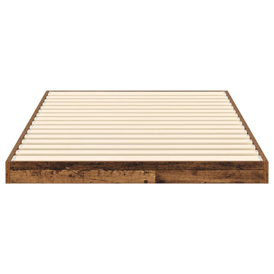 Gulv seng ramme Gammelt træ 100 x 200 cm Konstrueret træ