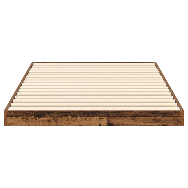 Gulv seng ramme Gammelt træ 100 x 200 cm Konstrueret træ