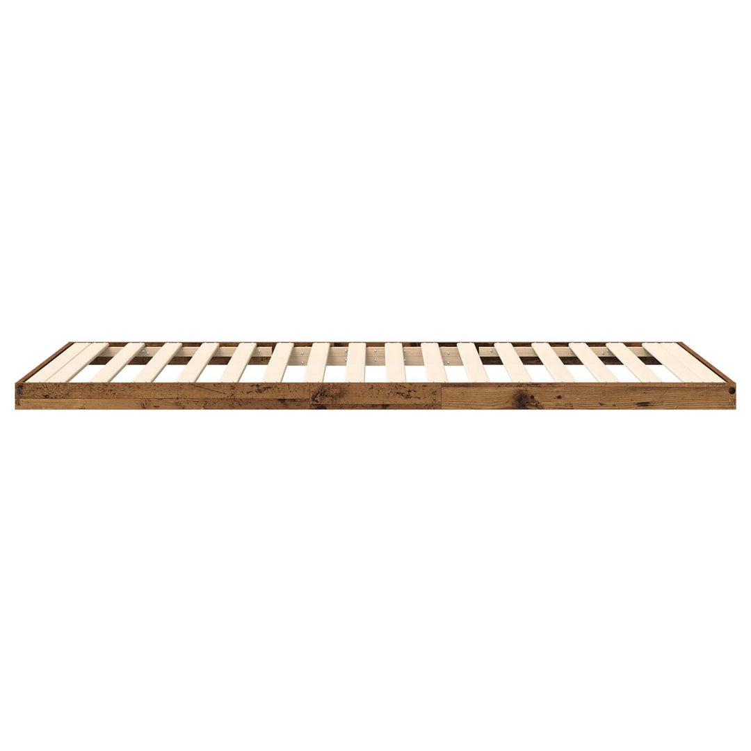 Gulv seng ramme Gammelt træ 100 x 200 cm Konstrueret træ