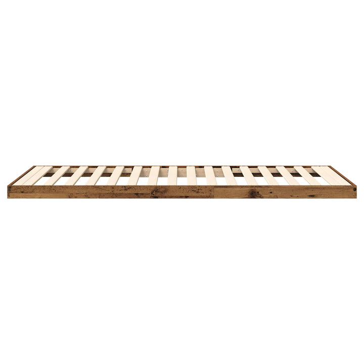 Gulv seng ramme Gammelt træ 100 x 200 cm Konstrueret træ