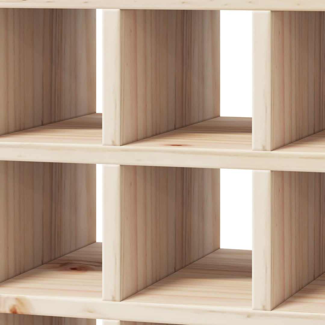 Vinfad 2 pcs Naturfarvet 56 x 25 x 56 cm Massiv fyrretræ