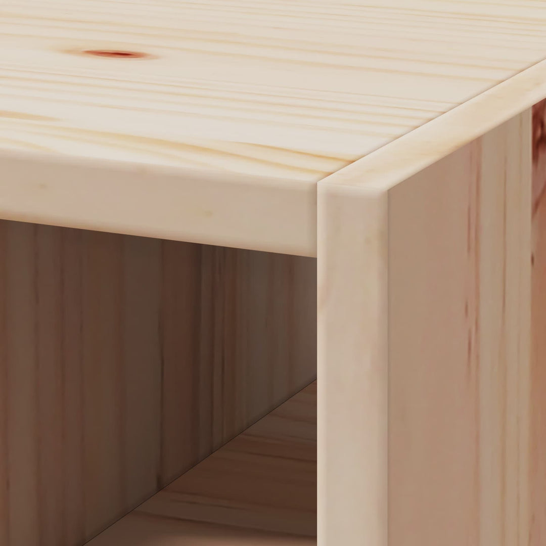 Vinfad 2 pcs Naturfarvet 56 x 25 x 56 cm Massiv fyrretræ