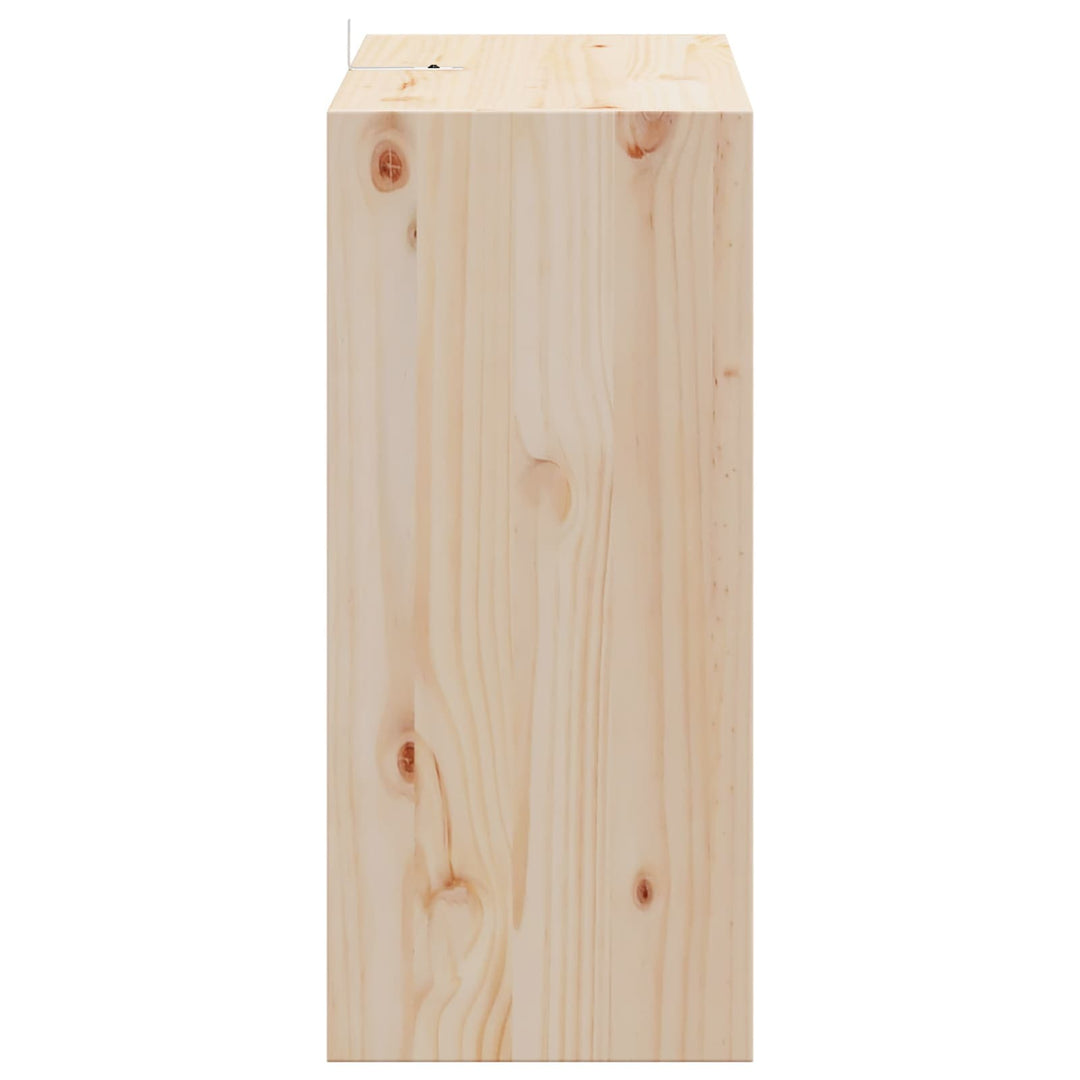 Vinfad 2 pcs Naturfarvet 56 x 25 x 56 cm Massiv fyrretræ