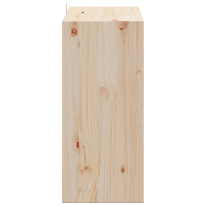 Vinfad 2 pcs Naturfarvet 56 x 25 x 56 cm Massiv fyrretræ