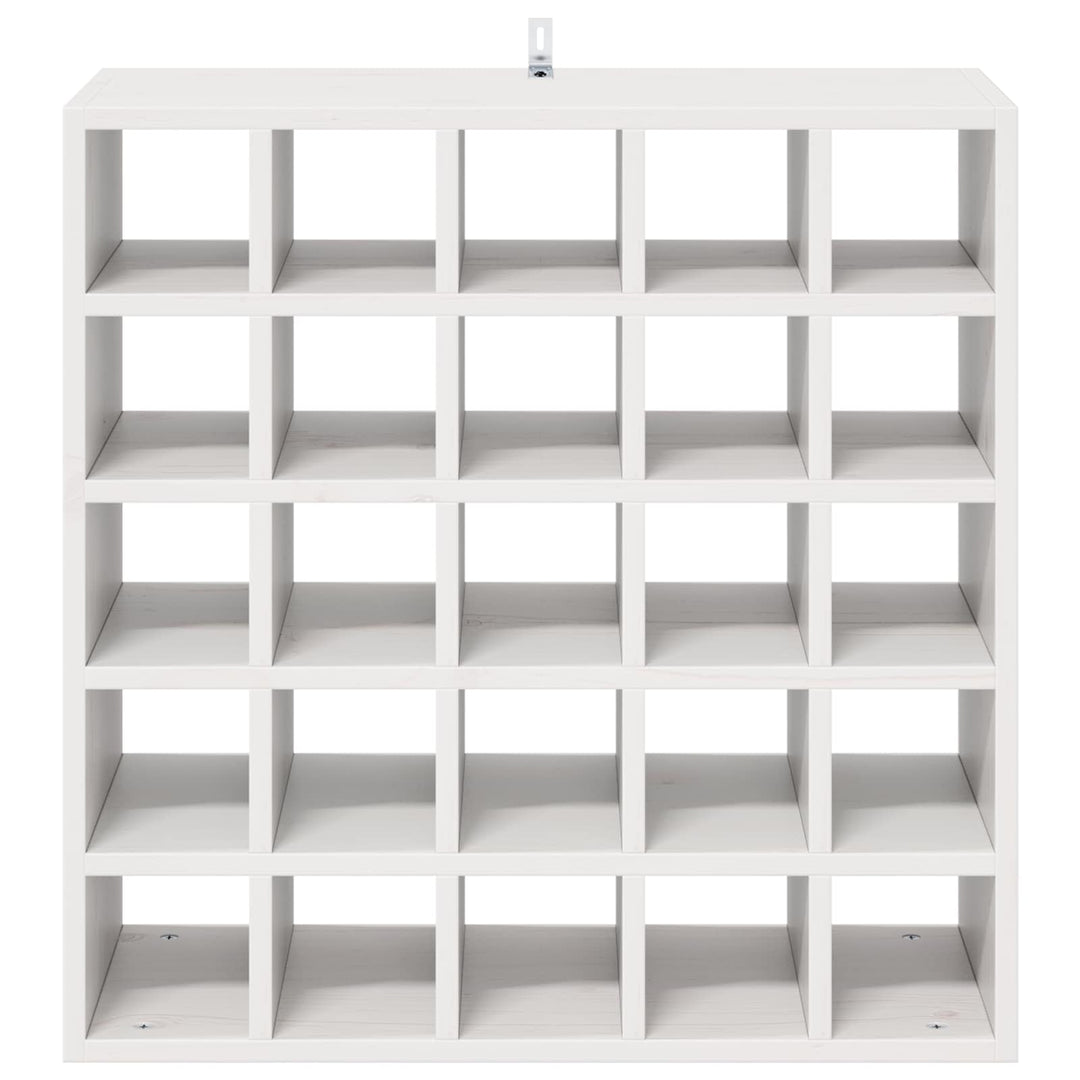 Vinfad 2 pcs Hvid 56 x 25 x 56 cm Massiv fyrretræ