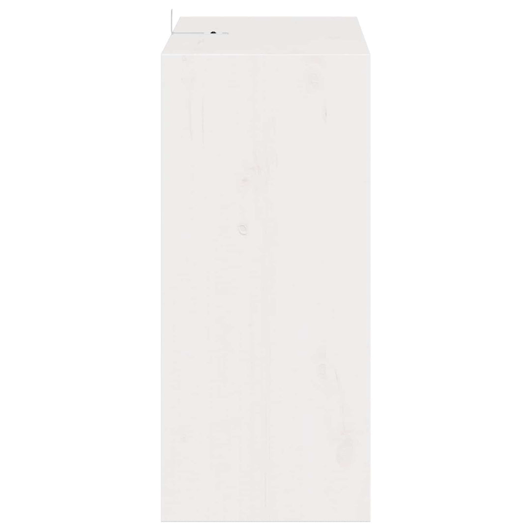 Vinfad 2 pcs Hvid 56 x 25 x 56 cm Massiv fyrretræ