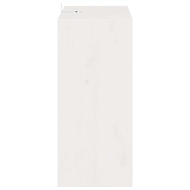 Vinfad 2 pcs Hvid 56 x 25 x 56 cm Massiv fyrretræ