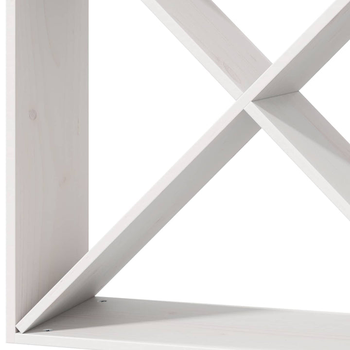 Vinfad 2 pcs Hvid 62 x 25 x 62 cm Massiv fyrretræ