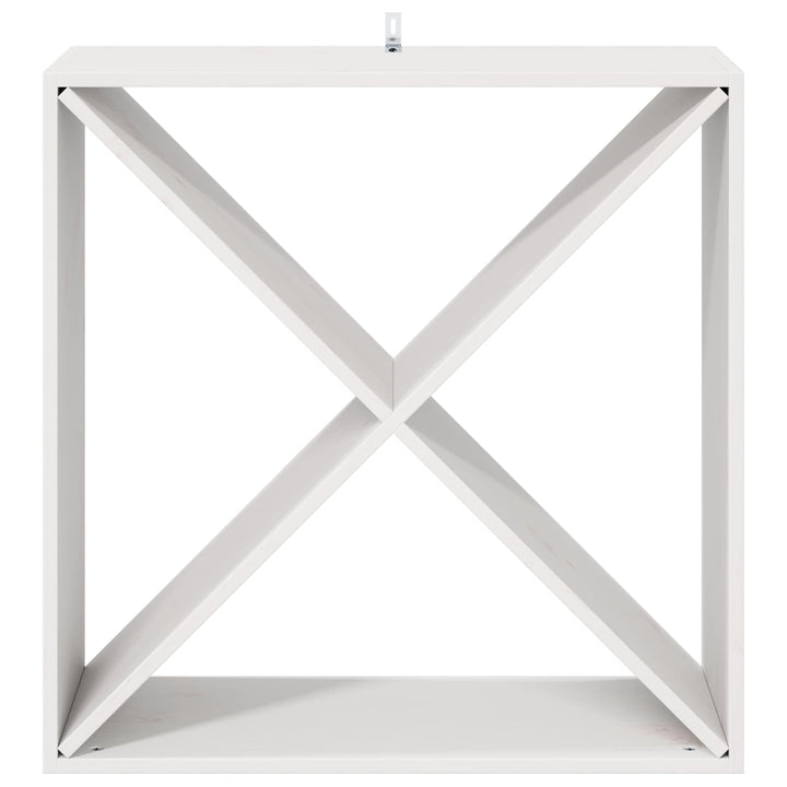 Vinfad 2 pcs Hvid 62 x 25 x 62 cm Massiv fyrretræ