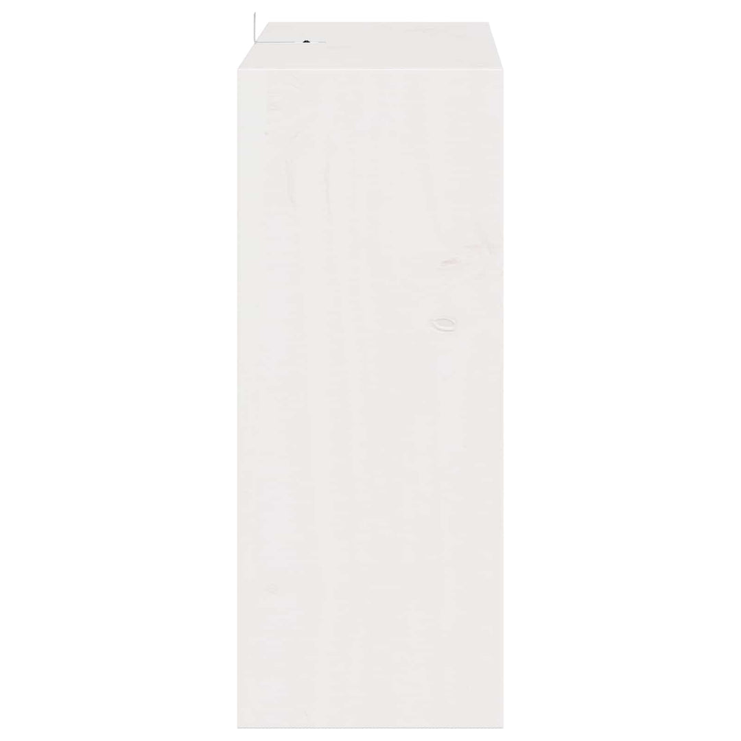 Vinfad 2 pcs Hvid 62 x 25 x 62 cm Massiv fyrretræ