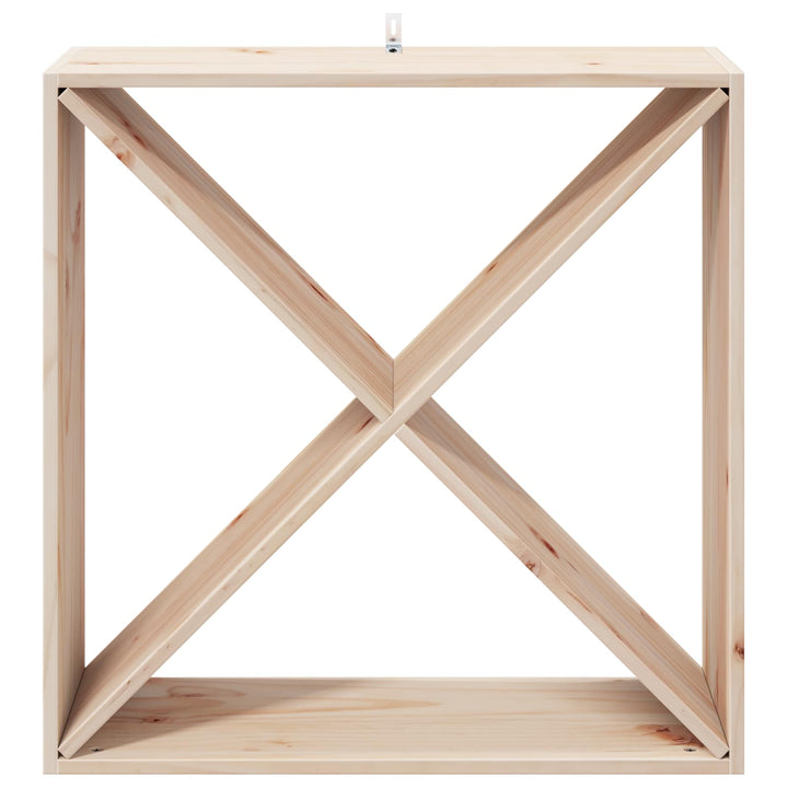Vinfad 4 pcs Naturfarvet 62 x 25 x 62 cm Massiv fyrretræ