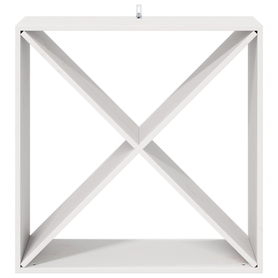 Vinfad 4 pcs Hvid 62 x 25 x 62 cm Massiv fyrretræ